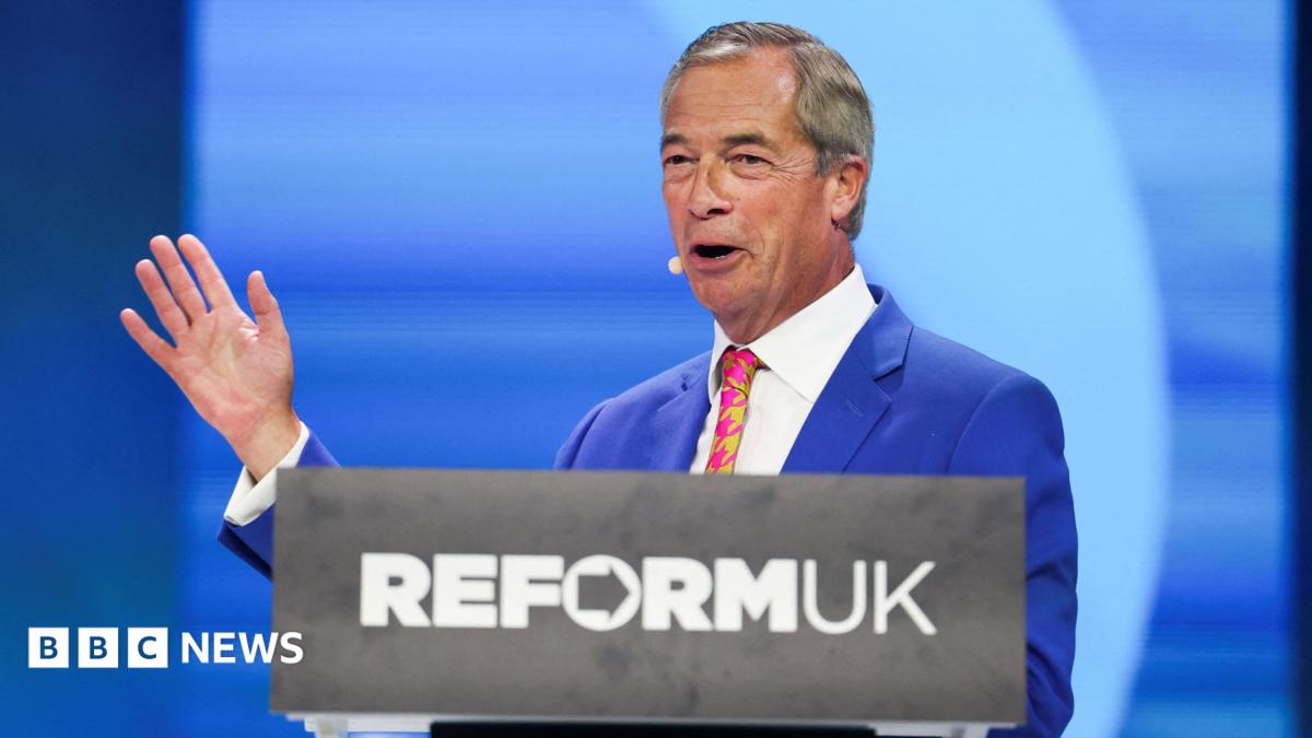 Reform UK won't be distracted by 'campaign of attacks', Farage tells party conference