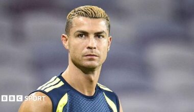 Portugal forward Cristiano Ronaldo during an Al-Nassr training session