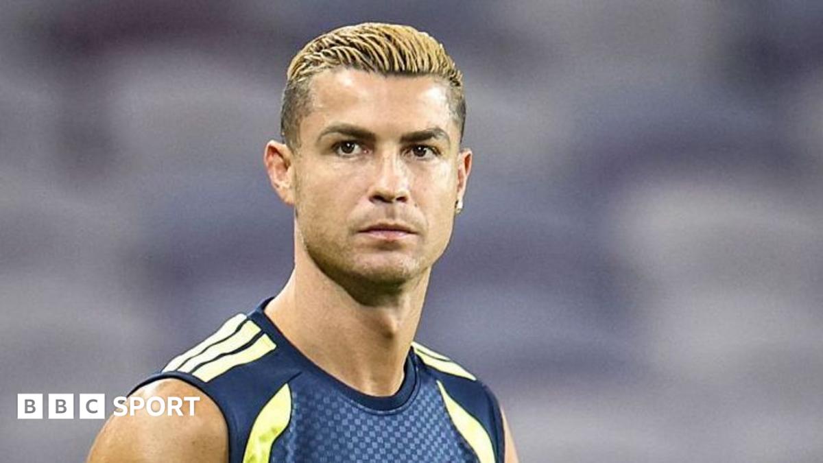 Portugal forward Cristiano Ronaldo during an Al-Nassr training session