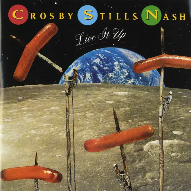 Crosby, Stills & Nash – Live It Up album cover