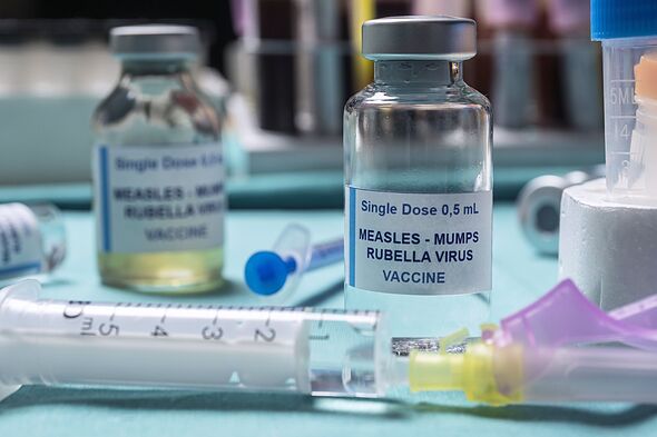 MMR vaccine, conceptual image