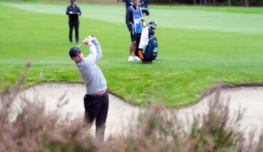 Rory McIlroy falters after strong start as Aaron Rai leads at Wentworth