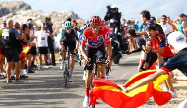 2026 Vuelta a Espa&ntilde;a: race leader Enric Mas on the attack on a mountain stage