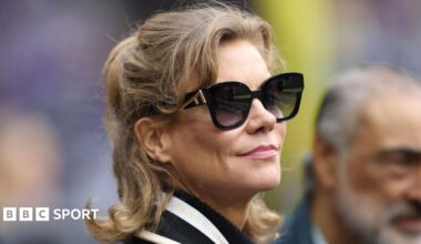 Amanda Staveley wearing sunglasses