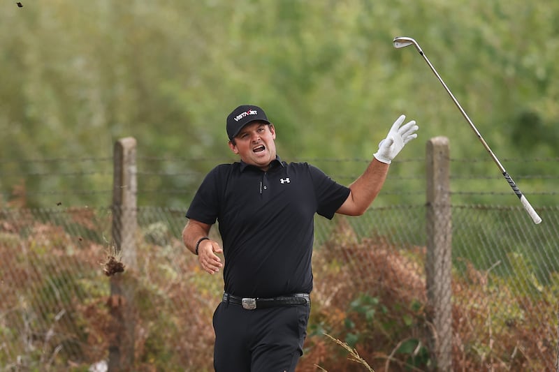 Patrick Reed withdrew from last weekend's BMW PGA Championship at Wentworth after injuring his wrist when his club connected with a tree root mid-shot. Photograph: Warren Little/Getty Images