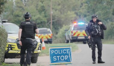 Five arrested on suspicion of preparing terrorist act at UK air base used by US