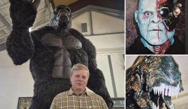 Model maker from Herne Bay recreates fantasy film monsters including 13ft King Kong from everyday materials