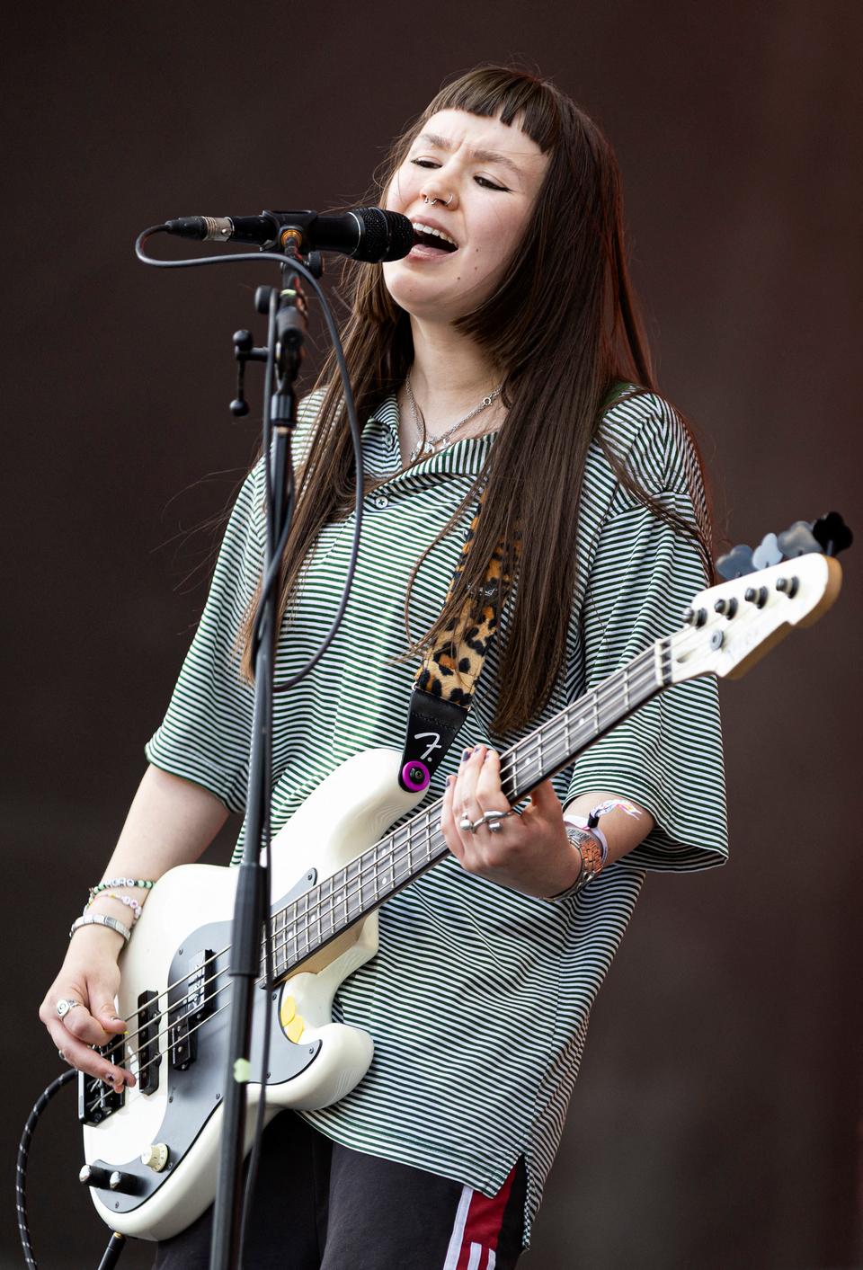 Vera Leppanen performs on stage during the 36th edition of the Les Eurockeennes de Belfort music festival