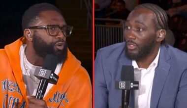 Terence Crawford and Jaron Ennis clash live on air: “You know what I’d do to you”