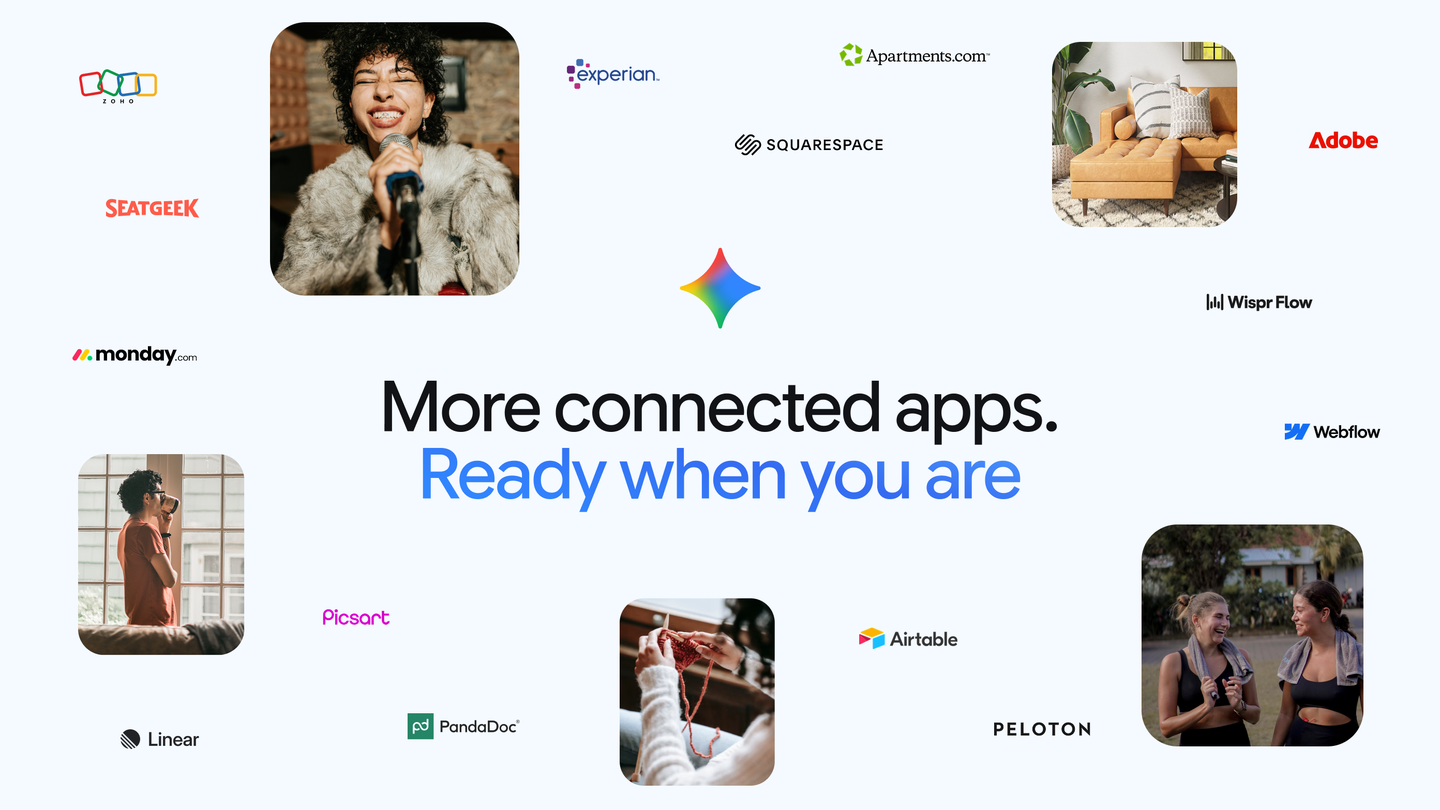 New connected apps roll out to Gemini