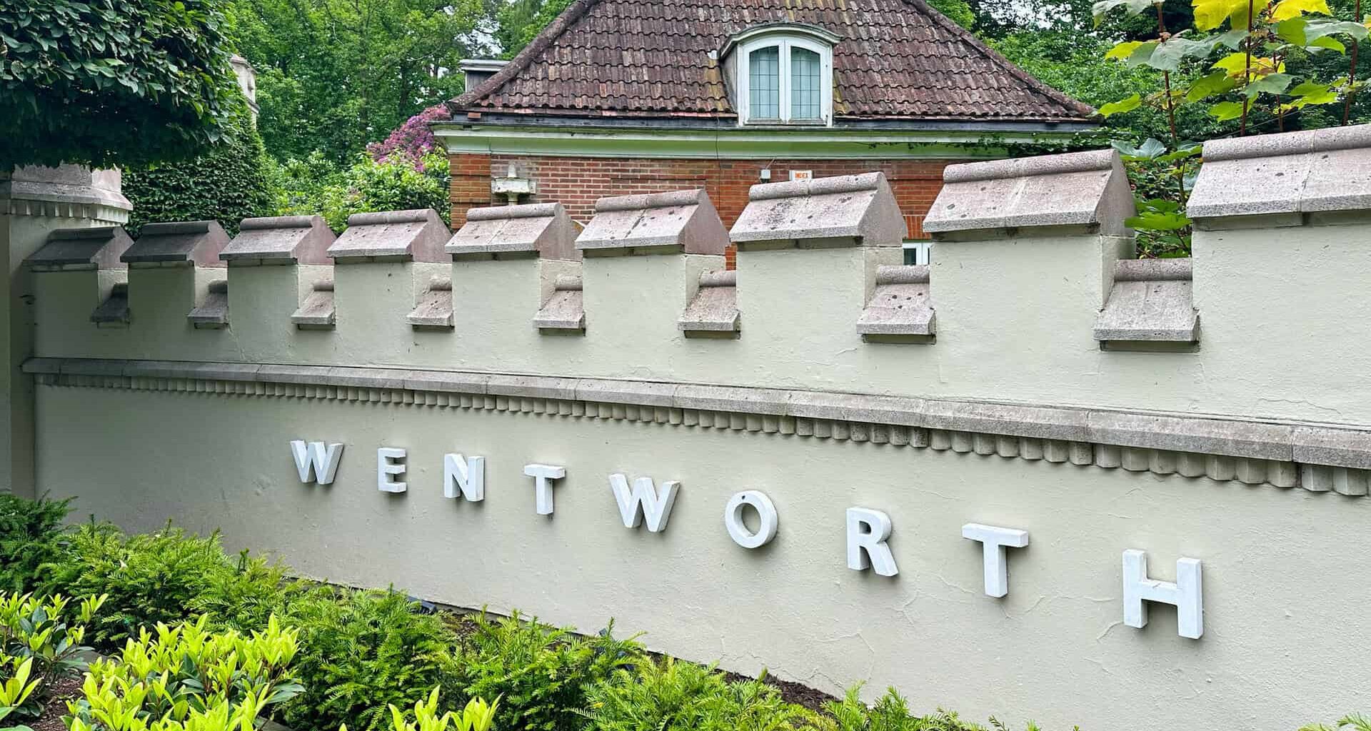 WENTWORTH, ENGLAND - JUNE 24: A view of Wentworth Golf Club's entrance on June 24, 2025 in Wentworth, England. (Photo by Peter Dazeley/Getty Images)