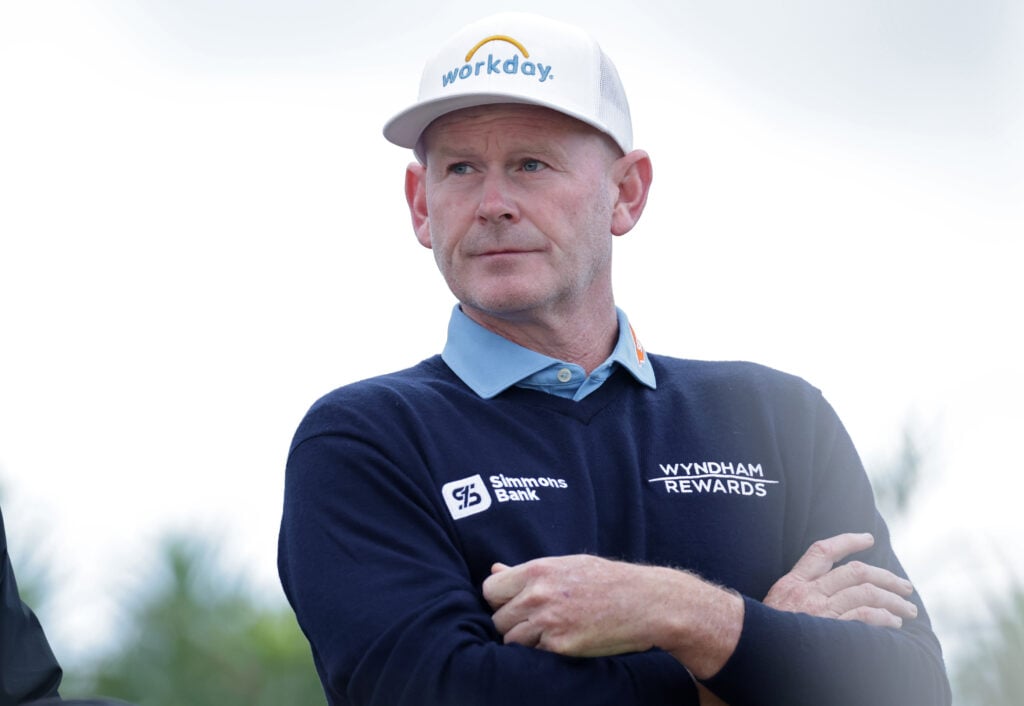 Brandt Snedeker during the first round of the Butterfield Bermuda Championship at Port Royal Golf Course