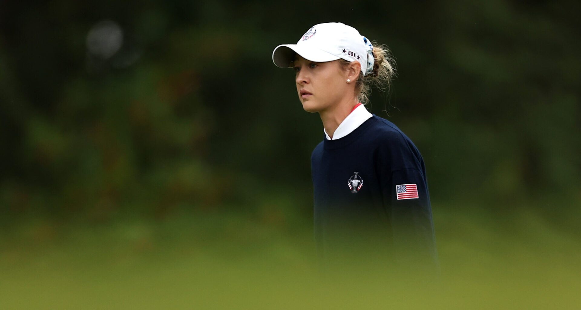 Nelly Korda ‘marched’ towards a rules official at the Solheim Cup to ask when European player would get a penalty