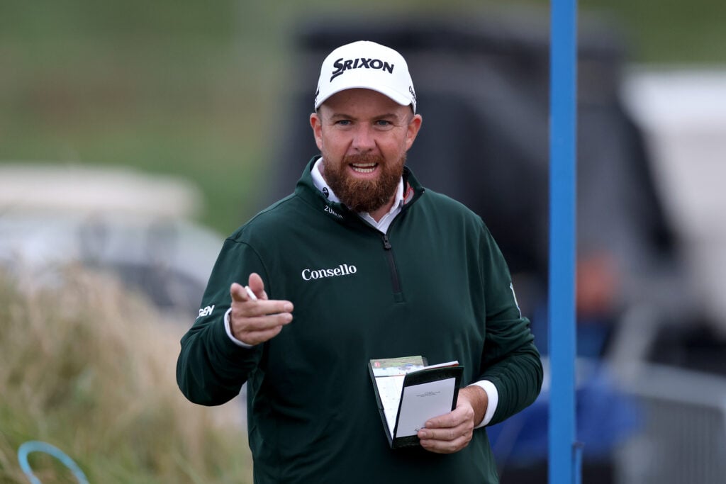 Shane Lowry during day three of the Amgen Irish Open at Trump International Golf Links