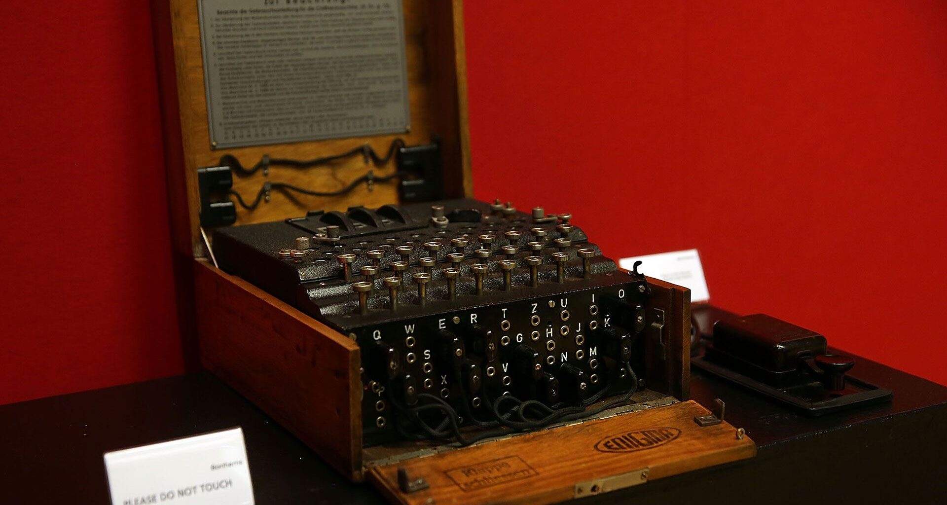 A WWII Enigma machine