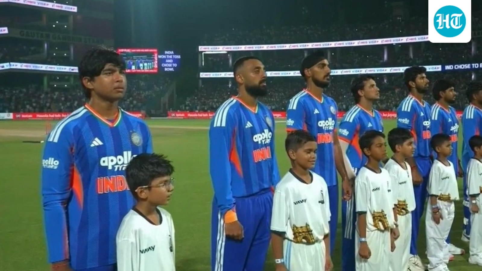 First time ever: Indian players sing Vande Mataram, then National Anthem before start of India vs Afghanistan 1st T20I