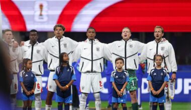 Why does the England soccer team sing the United Kingdom national anthem, 'God Save the King'?