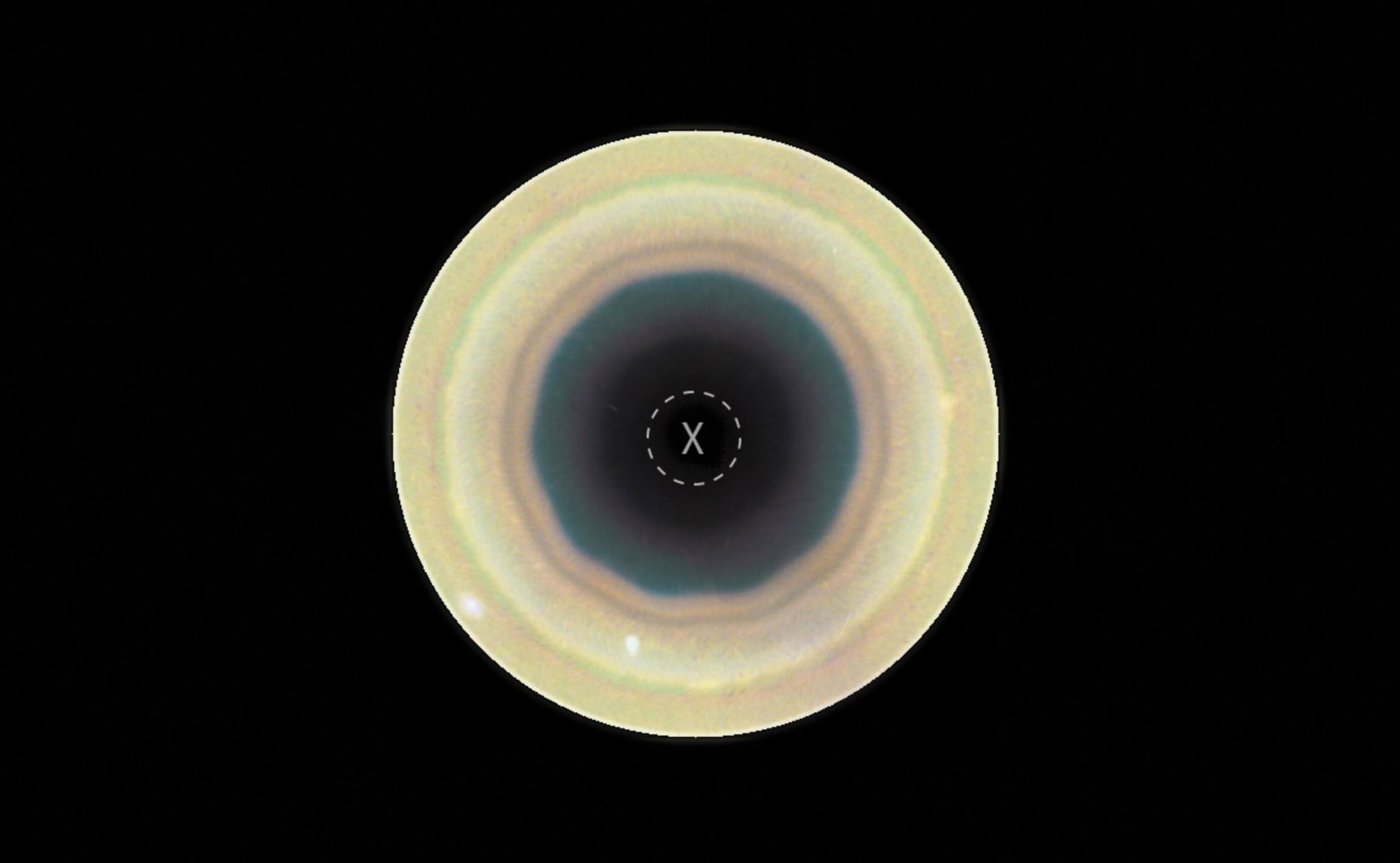 Hubble Saturn ten-sided wave