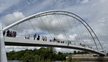 Waterside Bridge records more than 130,000 walking and cycling journeys since June opening