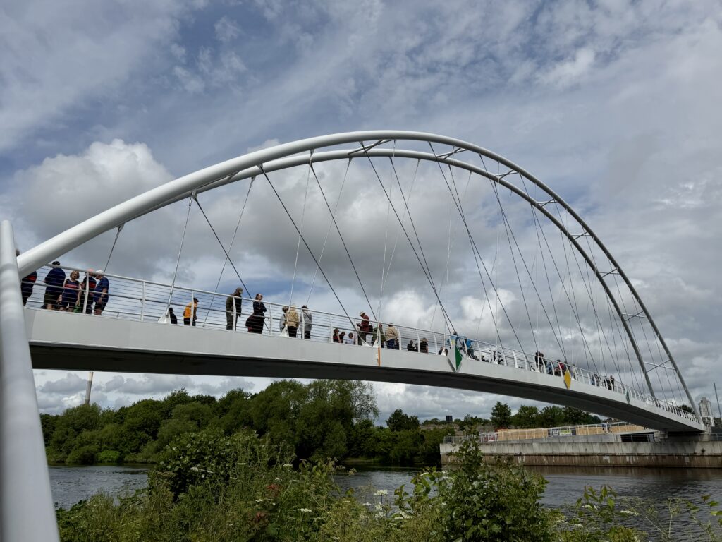 Waterside Bridge records more than 130,000 walking and cycling journeys since June opening