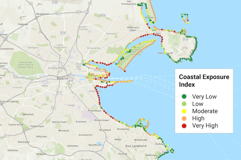 Ireland's Coastal Hazard Exposure Index