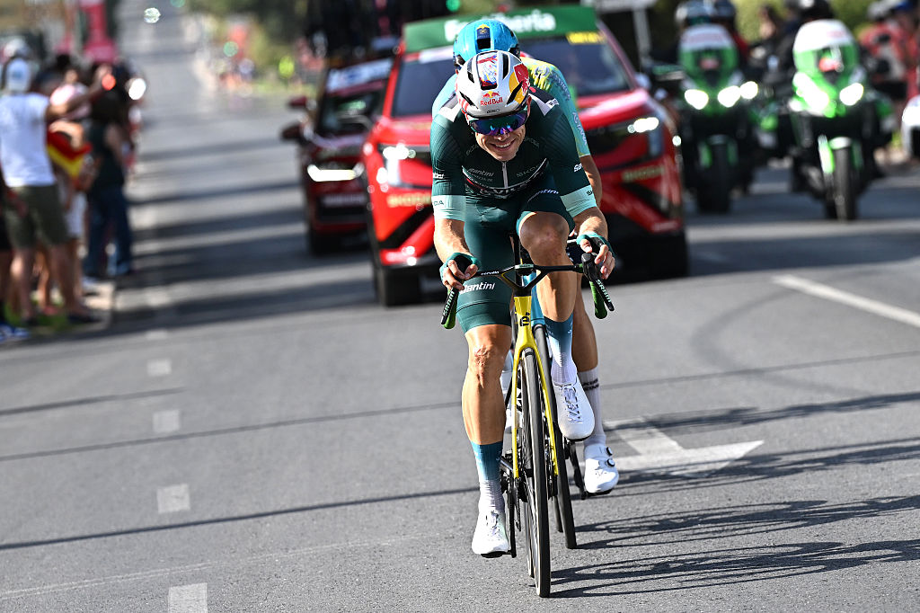 Wout Van Aert (Team Visma | Lease a Bike) during stage 15 of the 2026 Vuelta a Espa&ntilde;a.(Photo by Tim de Waele/Getty Images)