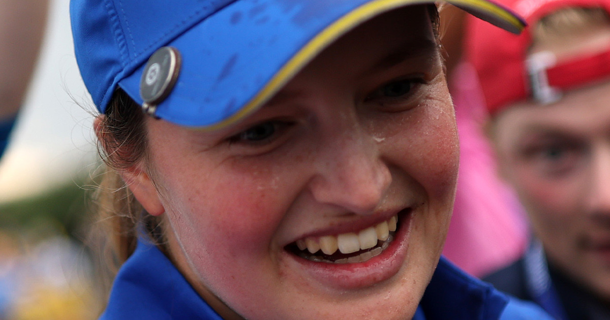 Leeds United fan Lottie Woad helps Europe reclaim Solheim Cup