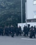 Masked men chant ‘stop the boats’ in Dover on September 5