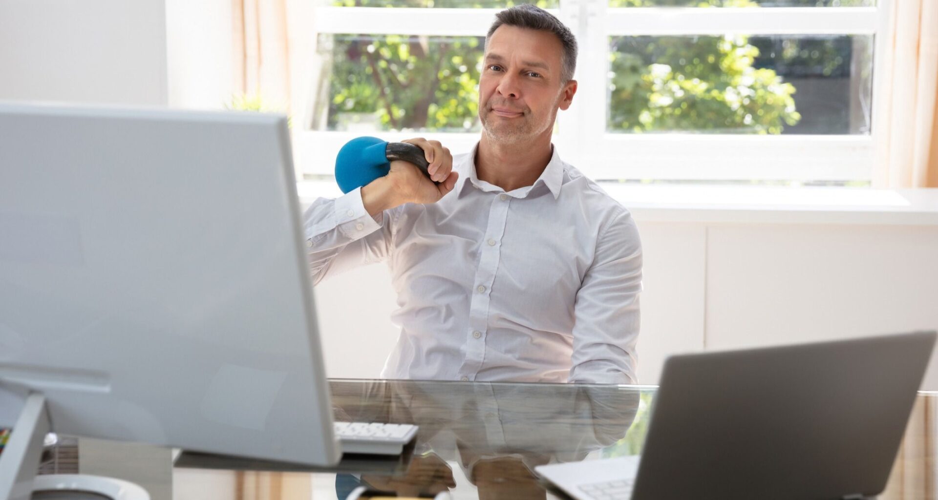 Defend against the effects of prolonged sitting with this full-body kettlebell workout