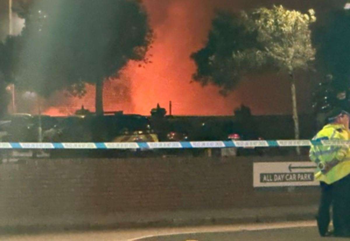 Hundreds evacuated after blaze rips through Folkestone’s Grand Burstin Hotel in overnight chaos