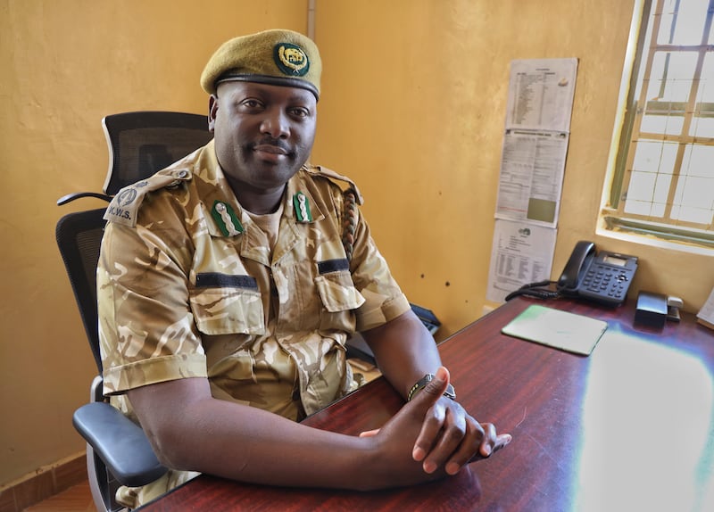 Gilbert Rop, assistant director for the Amboseli ecosystem. Photograph: Hannah McCarthy