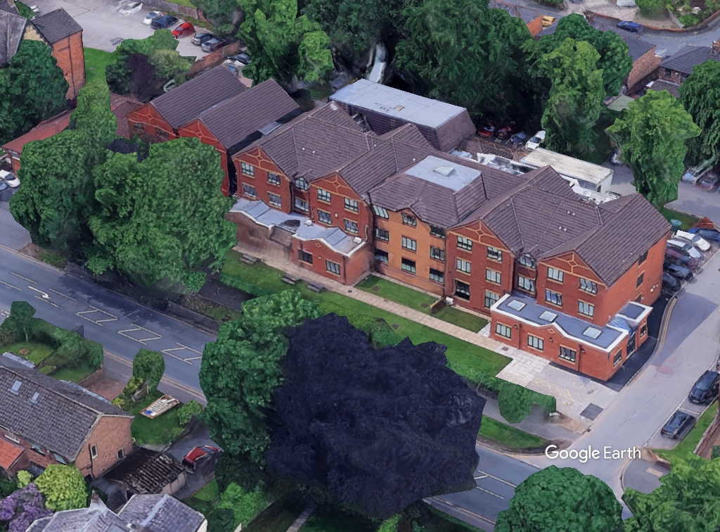Oaklands Hospital, Ramsay Health Care, c Google Earth