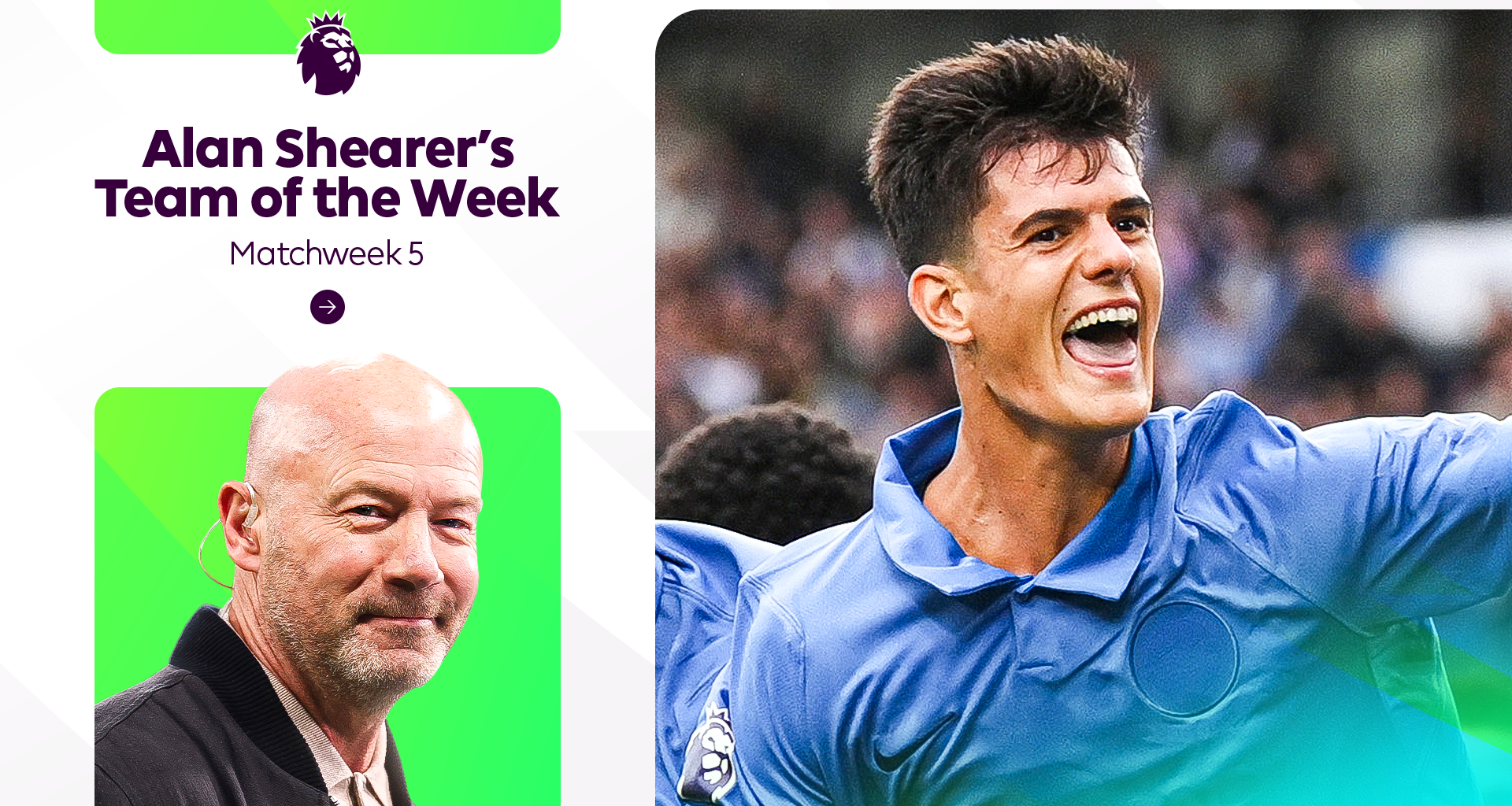 Alan Shearer's Team of the Week for Matchweek 5