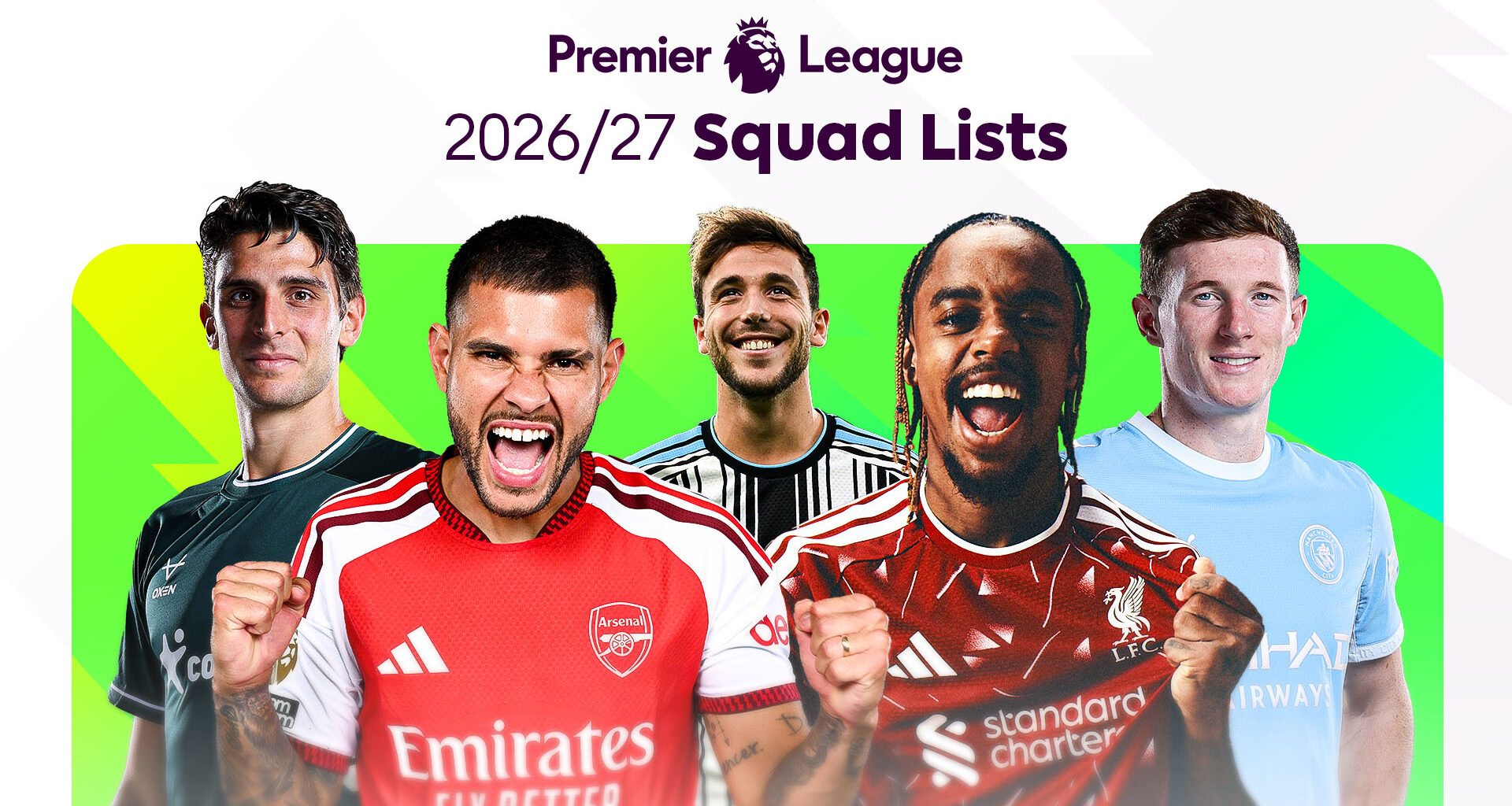 See all the 2026/27 Premier League squad lists