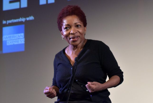 LONDON, ENGLAND - JUNE 29: Bonnie Greer speaks on stage as she introduces 
