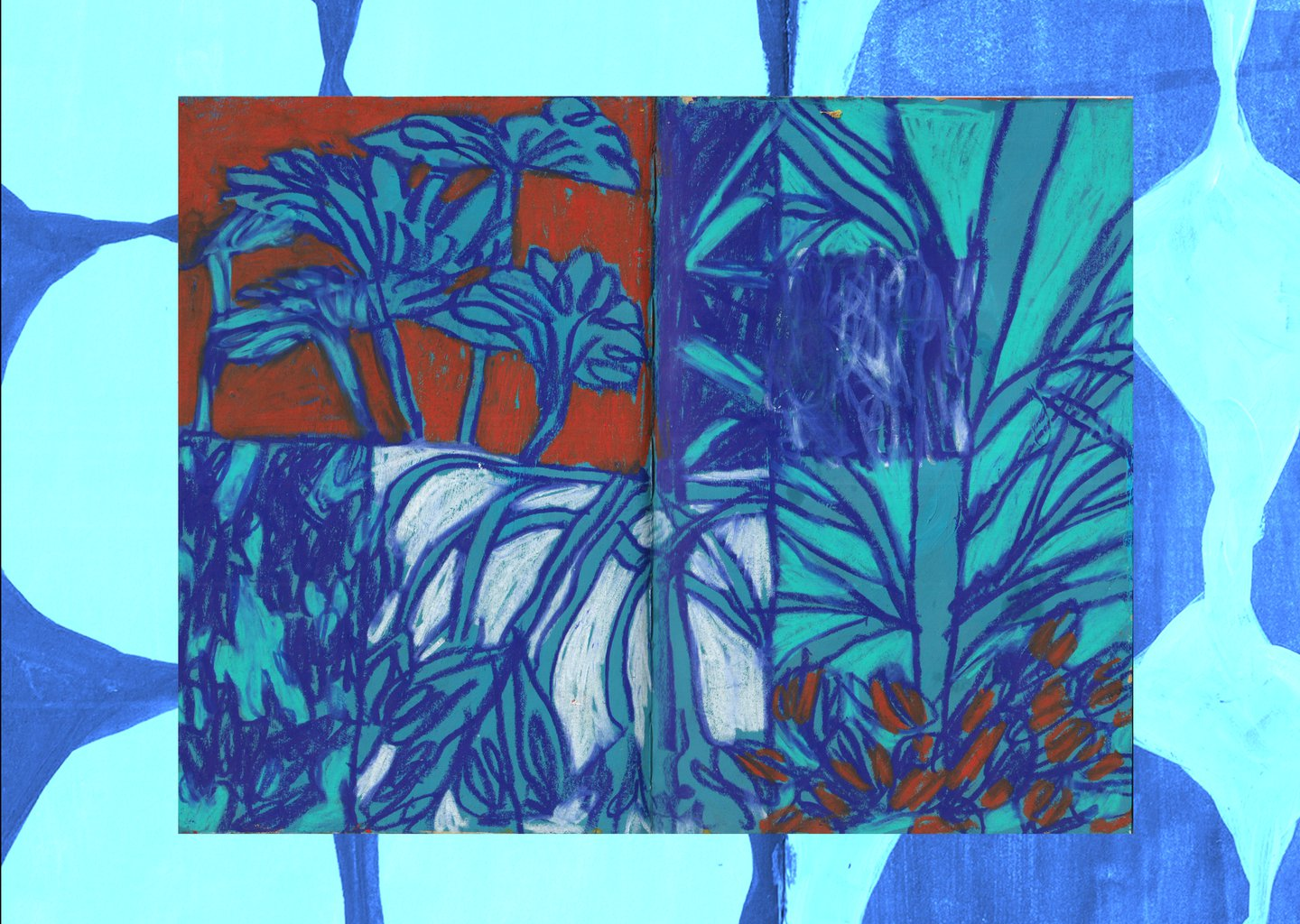 Peony Gent is layering materials to create drawings that are “chewy and rich” in texture