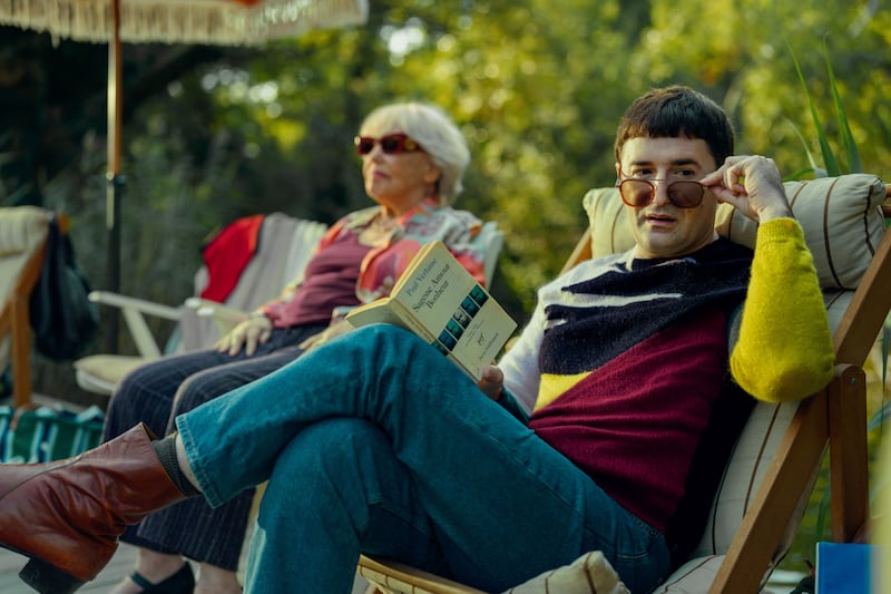 Call My Agent! The Movie: Camille Cottin's co-stars Liliane Rovère and Nicolas Maury. Photograph: Christophe Brachet/Netflix