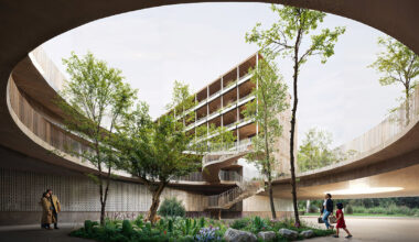 stefano boeri plans affordable housing in ibiza as four modular timber blocks