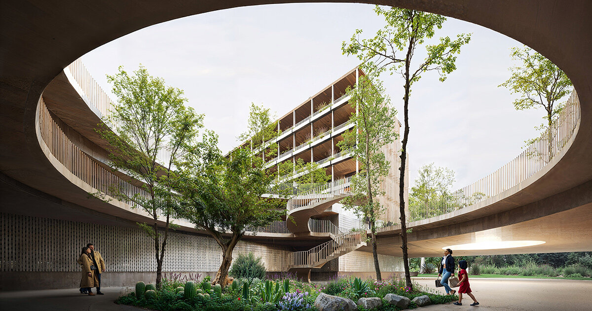 stefano boeri plans affordable housing in ibiza as four modular timber blocks