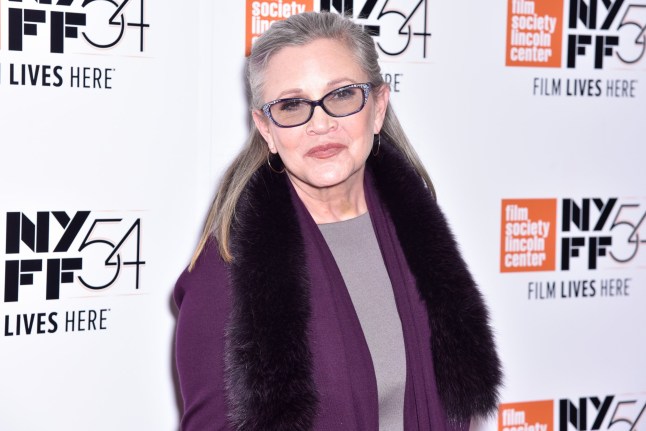 NEW YORK, NY - OCTOBER 10: Carrie Fisher attends the premiere of