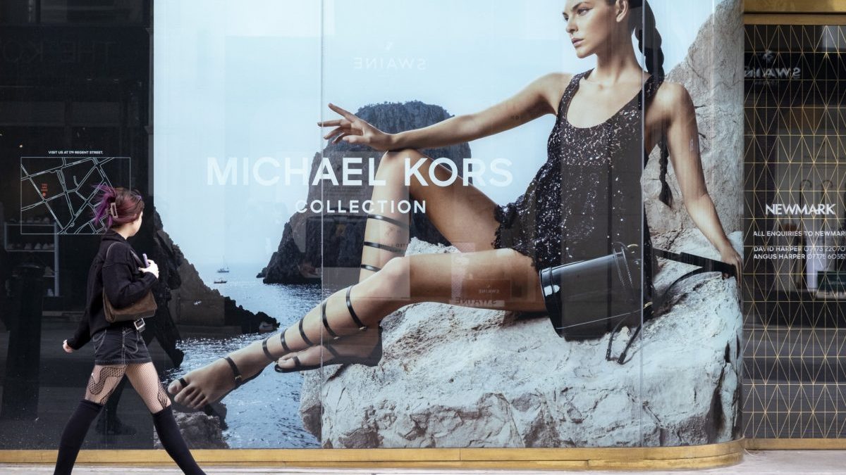 Retail space under refurbishment which will be opening soon as a new Michael Kors store on Bond Street on 7th April 2024 in London, United Kingdom. Bond Street is one of the principal streets in the West End shopping district and is very upmarket. It has been a fashionable shopping street since the 18th century. The rich and wealthy shop here mostly for high end fashion and jewellery. (photo by Mike Kemp/In Pictures via Getty Images)