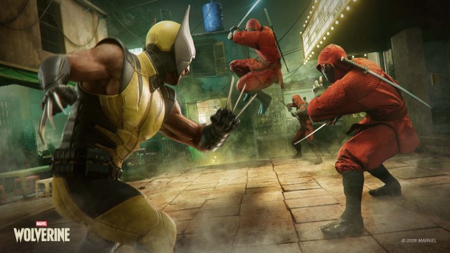 Marvel’s Wolverine screenshot of Wolverine fighting ninja