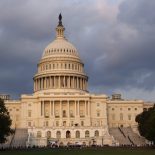 WASHINGTON, DC - AUGUST 12: The U.S. Capitol building is seen at sunset on August 12, 2026 in Washington, DC. (Photo by Kevin Carter/Getty Images)