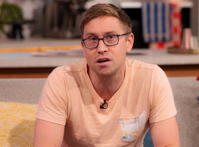 Editorial use only Mandatory Credit: Photo by Ken McKay/ITV/Shutterstock (15100042n) Russell Howard 'Lorraine' TV show, London, UK - 14 Jan 2025