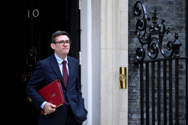 LONDON, ENGLAND - SEPTEMBER 09: Prime Minister Andy Burnham departs 10 Downing Street to attend PMQs on September 09, 2026 in London, England. (Photo by Leon Neal/Getty Images)