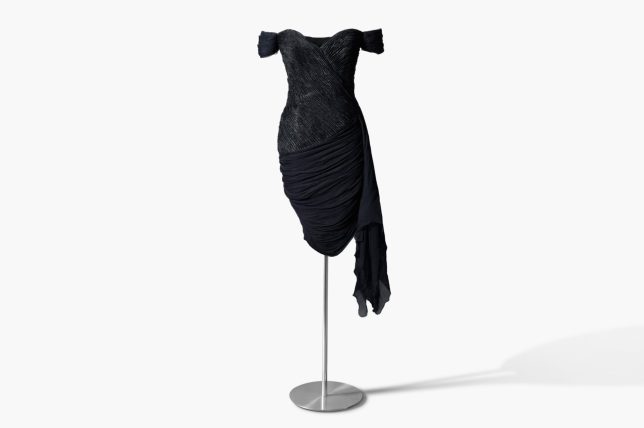 EMBARGOED TO 1015 THURSDAY SEPTEMBER 10 Undated handout photo issued by Sotheby's of Diana, Princess of Wales's 'revenge dress', which is due to sold by the auction house later this year. Designed by Christina Stambolian, the dress quickly became a fashion statement after it was worn by Diana during a Vanity Fair fundraising dinner at the Serpentine Gallery in London in 1994, on the same night her then-husband the Prince of Wales publicly admitted his infidelity on national television. Issue date: Thursday September 10, 2026. PA Photo. Photo credit should read: Campbell Addy/Sotheby's/PA Wire NOTE TO EDITORS: This handout photo may only be used for editorial reporting purposes for the contemporaneous illustration of events, things or the people in the image or facts mentioned in the caption. Reuse of the picture may require further permission from the copyright holder.