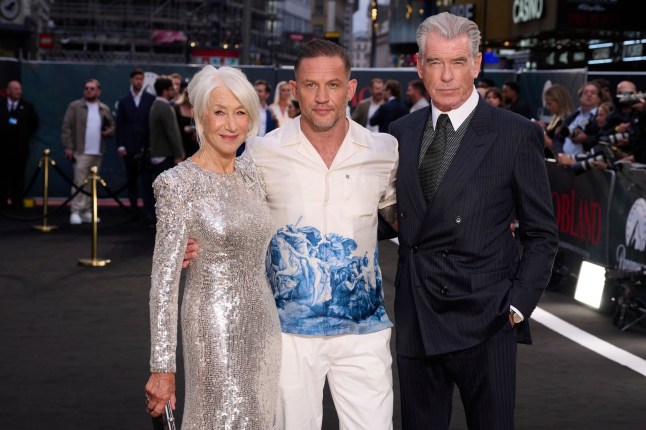 Mandatory Credit: Photo by Alan West/Hogan Media/Shutterstock (17144290t) Helen Mirren, Tom Hardy and Pierce Brosnan attending the Mobland Season 2 World Premiere at the Odeon Luxe Leicester Square 'MobLand' TV show season 2 premiere, London, UK - 10 Sep 2026