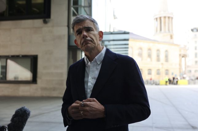 LONDON, UNITED KINGDOM - MAY 18: BBC??s new Director-General Matt Brittin is seen at the BBC headquarters on his first day in office, in London, UK on May 18, 2026. Former Google executive Brittin officially assumed his role as the 18th Director-General of the BBC. (Photo by Zeynep Demir/Anadolu via Getty Images)