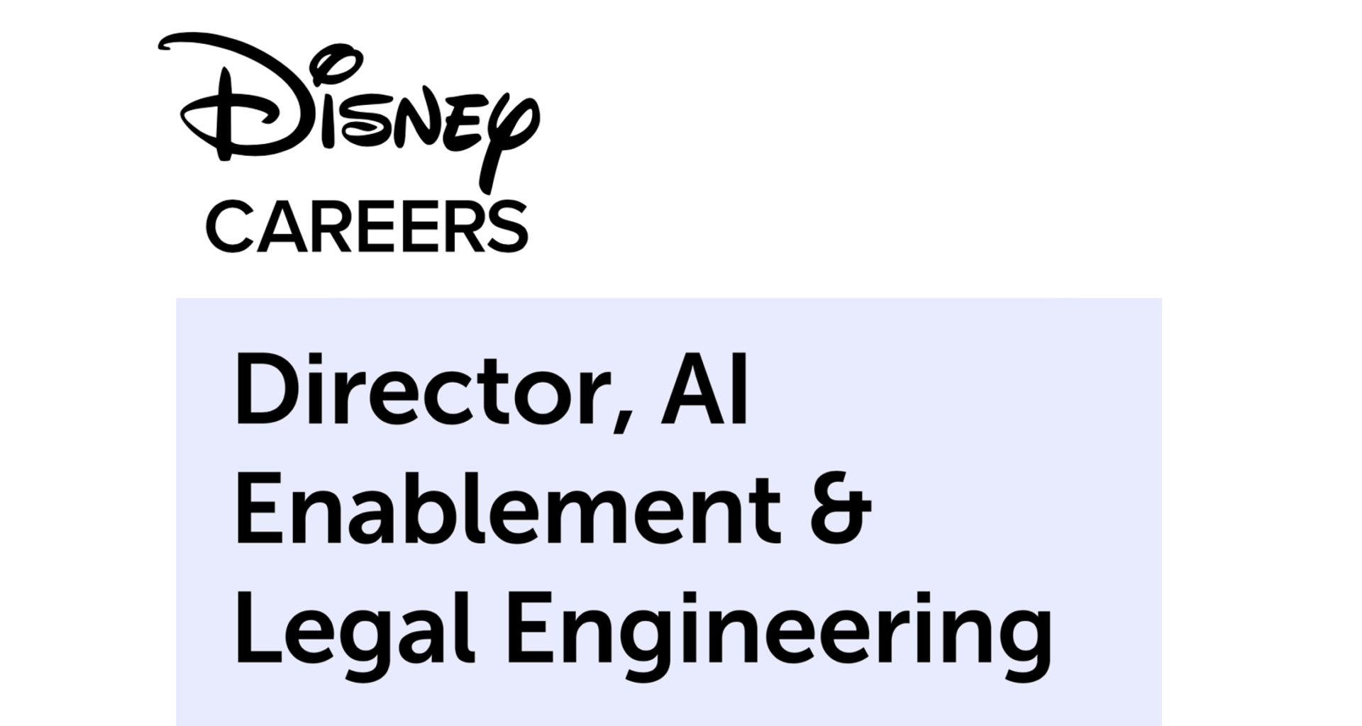 Disney Seeks Legal AI Chief Amid Inhouse Shakeup – Artificial Lawyer