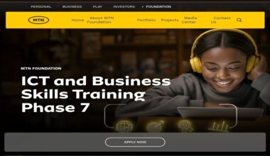 Call for Applications: MTN Foundation ICT and Business Skills Training